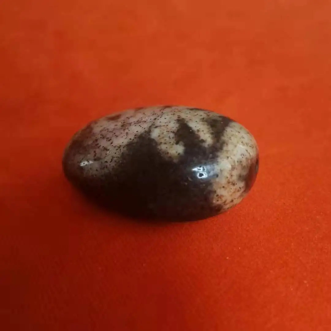 Heirloom Mysterious Pattern Spirit Stone Dragon Pattern Blood Silk Noble Dzi Pendant Mini Ornament Home Decorations Avoid Evil