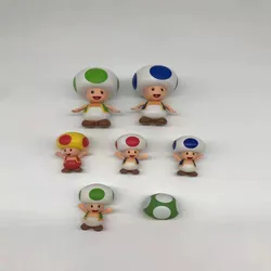 Fire Toad Blue Baby Yoshi Cat Toad Action Figures Decor Toy Doll Gift Collectibles 2 Inch World of Nintendo No Box Loose