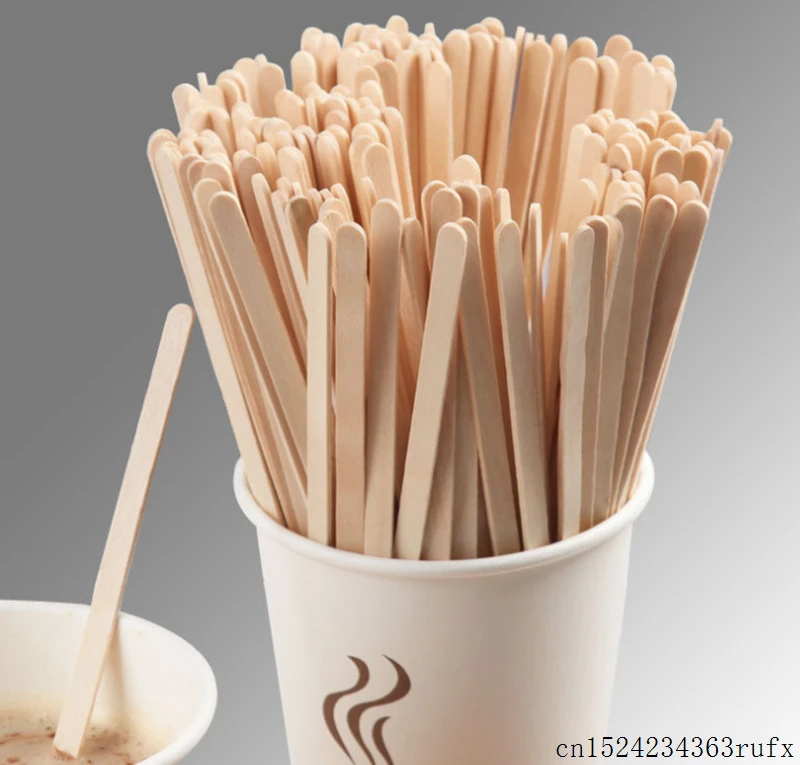 5000 Pcs Disposable Wooden Coffee Stir Sticks Tea Stirrers Wood Coffee Stirrers Disposable Coffee Stirrer for Hot Cold Drink