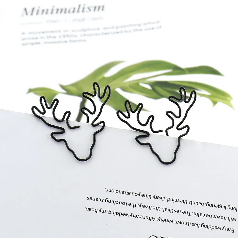 Imagem -05 - Tutu-vintage Deer Metal Paper Clips Pin Bookmark Papelaria Karea Acessórios de Escritório Clipes Memo H0219 20 Pcs 10 Pcs