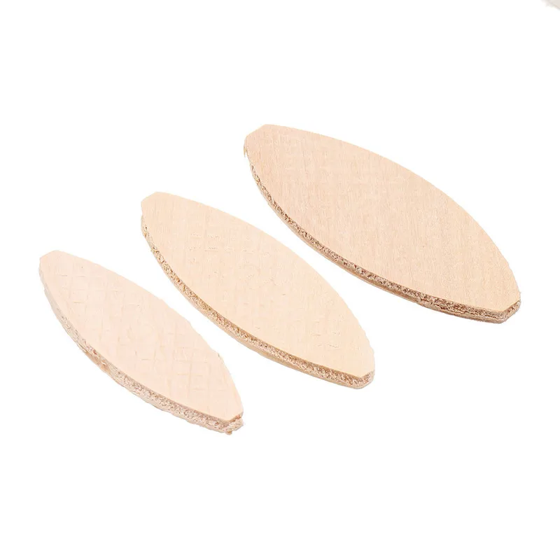 100Pcs/bag No. 0/10/20 Three Type Assorted Wood Biscuits for Tenon Machine Woodworking Biscuit Jointer Woodworking Accessory