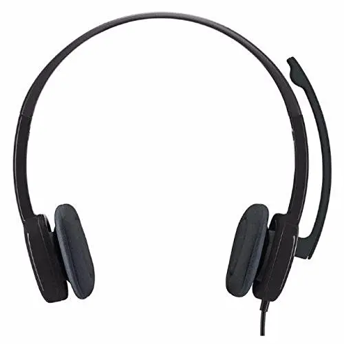 Logitech 3.5 mm Analog Stereo Headset H151 with Boom Microphone - Black