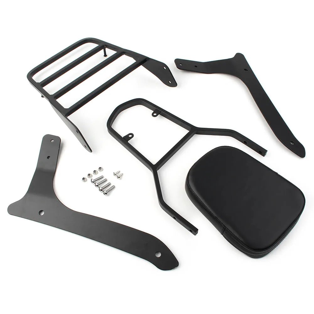 Motorcycle Rear Backrest Sissy Pad & Luggage Rack For Yamaha XVS1300A V Star 1300 2007 2008 2009 2010 2011 2012 2013 2014 2015