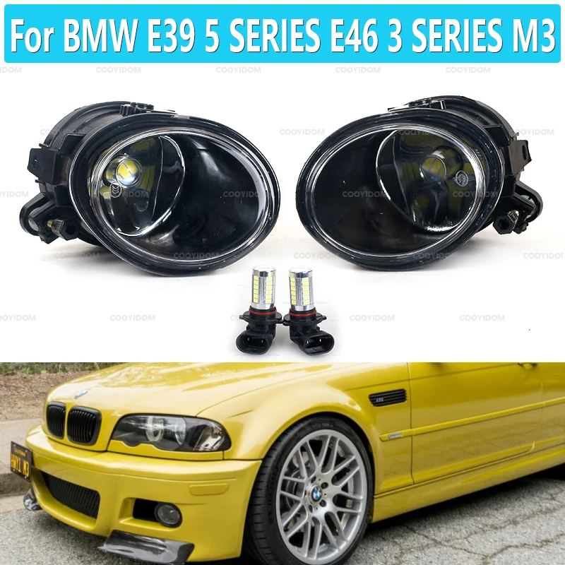 Fog Lights For BMW E39 5 SERIES E46 3 SERIES M3 headlight headlights fog light LED fog lamps halogen foglights 63177894017