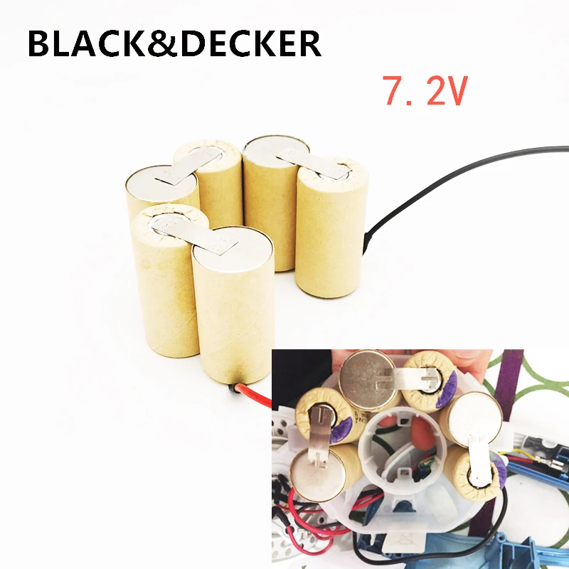 New Battery Pack For Black Decker Dustbuster CV7205 CV7205-H1 224464900 Vacuum Cleaner Accumulator 7.2V Replacement Batterie