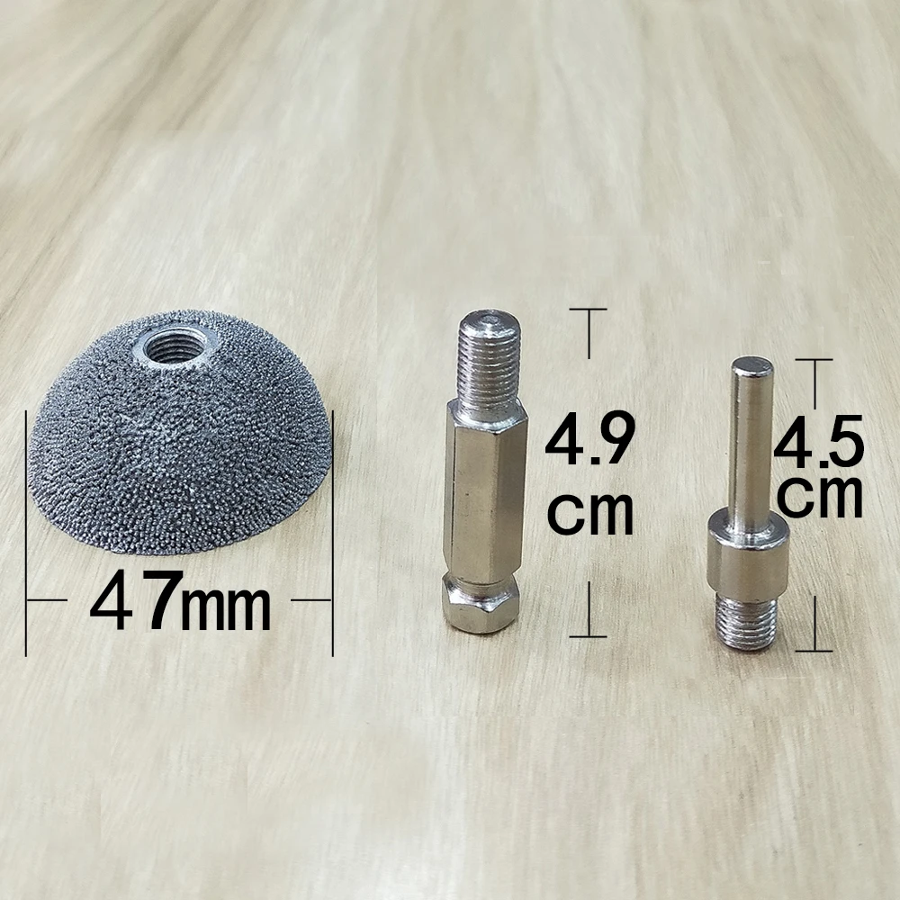 1pc Aluminum Anodizing Flared Contour Wheel /Cup with Arbor Adaptor & Balance Wheel Removing Rubber Efficiently Buffing Wheel
