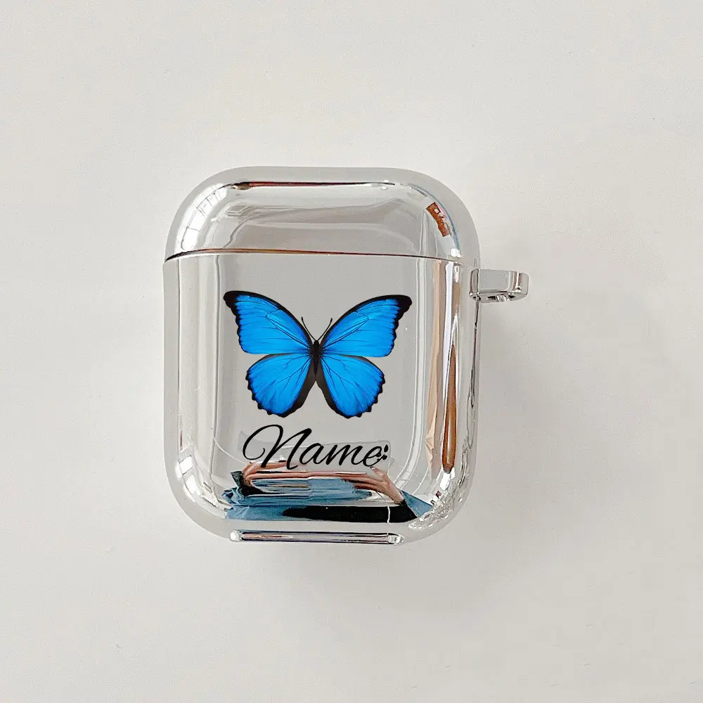 Nome personalizado para Apple Airpods, capa protetora do fone de ouvido, fones de ouvido, texto personalizado para Airpods Pro Cover