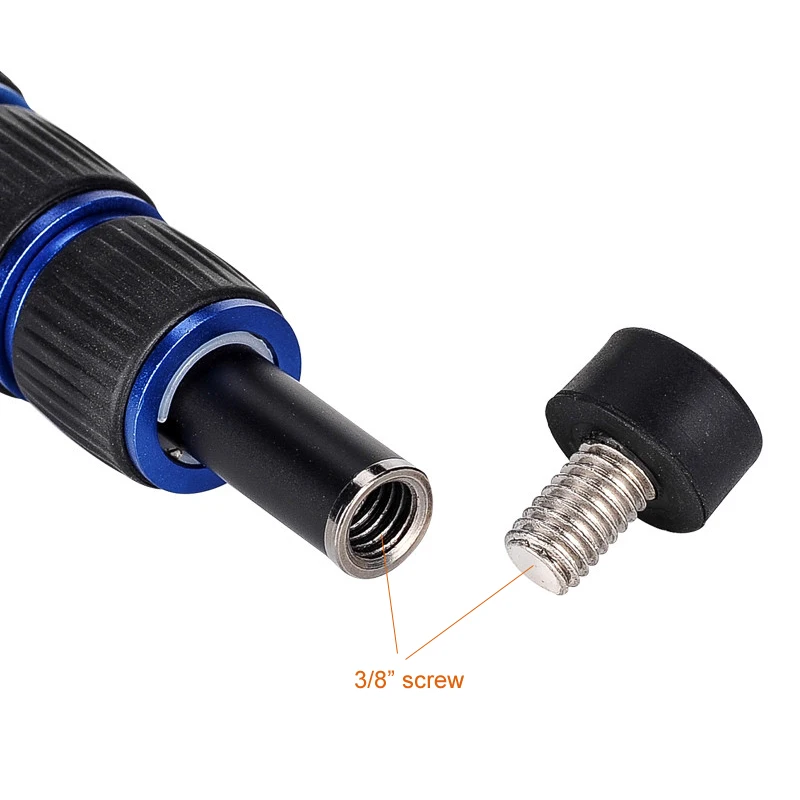 Manbily A-222 كاميرا المحمولة المهنية DSLR الألومنيوم Monopod ترايبود M1 حامل قاعدة KB-0 كرة ثلاثية رؤساء ، Monopod ماكس. 5 كجم