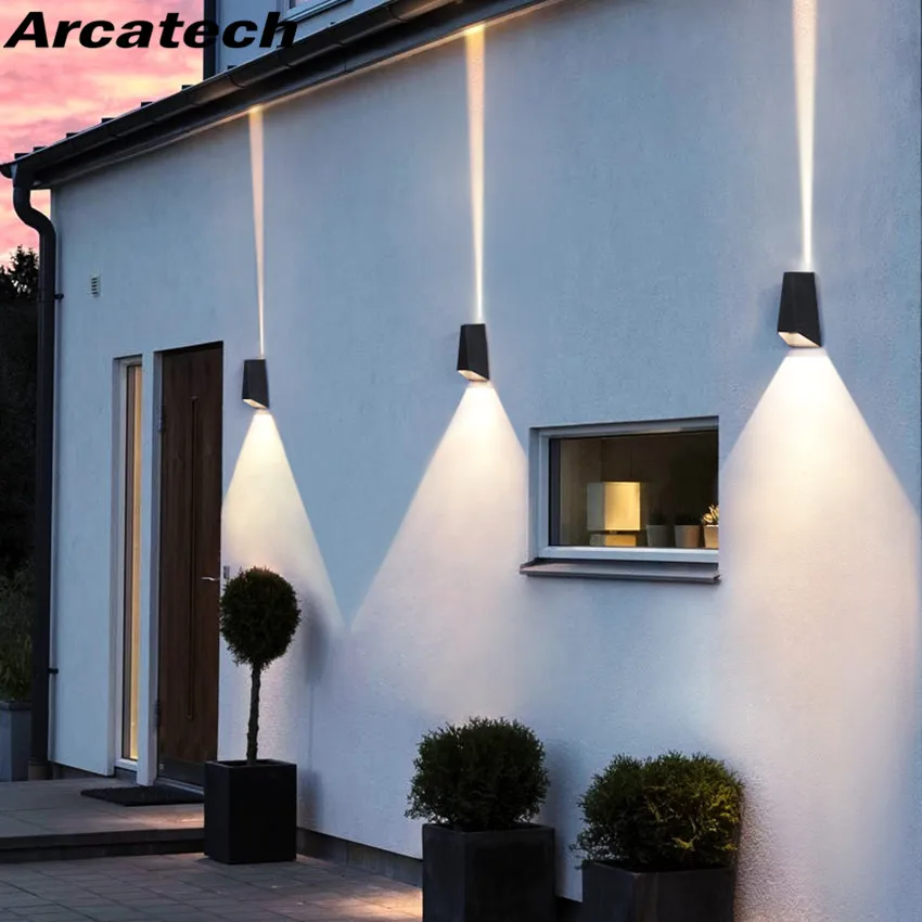 8W LED Wall Light Outdoor Waterproof Modern Nordic Style Indoor Wall Lamps Living Room Porch Garden Lamp NR-173