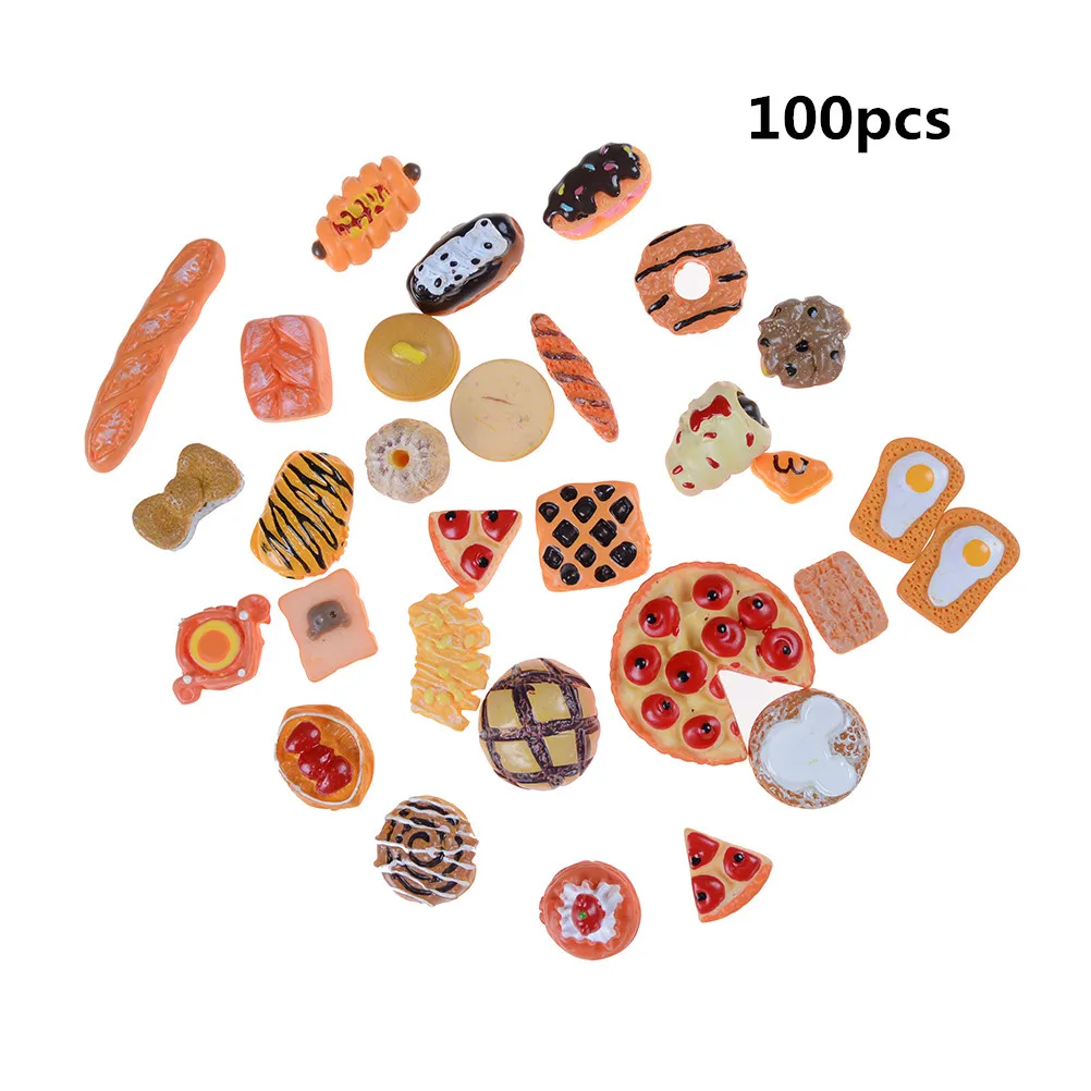 10pcs Home Craft Mini Food Ornament Miniature Dollhouse Decor Doll House Accessories Scale Miniatures