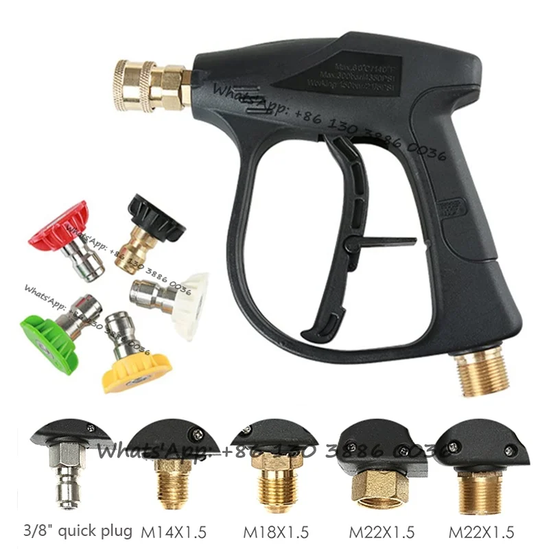 

Portable High-pressure Water Gun for Cleaning Car Wash Machine Home Garden Watering Hose Nozzle Sprinkler Foam Water Gun