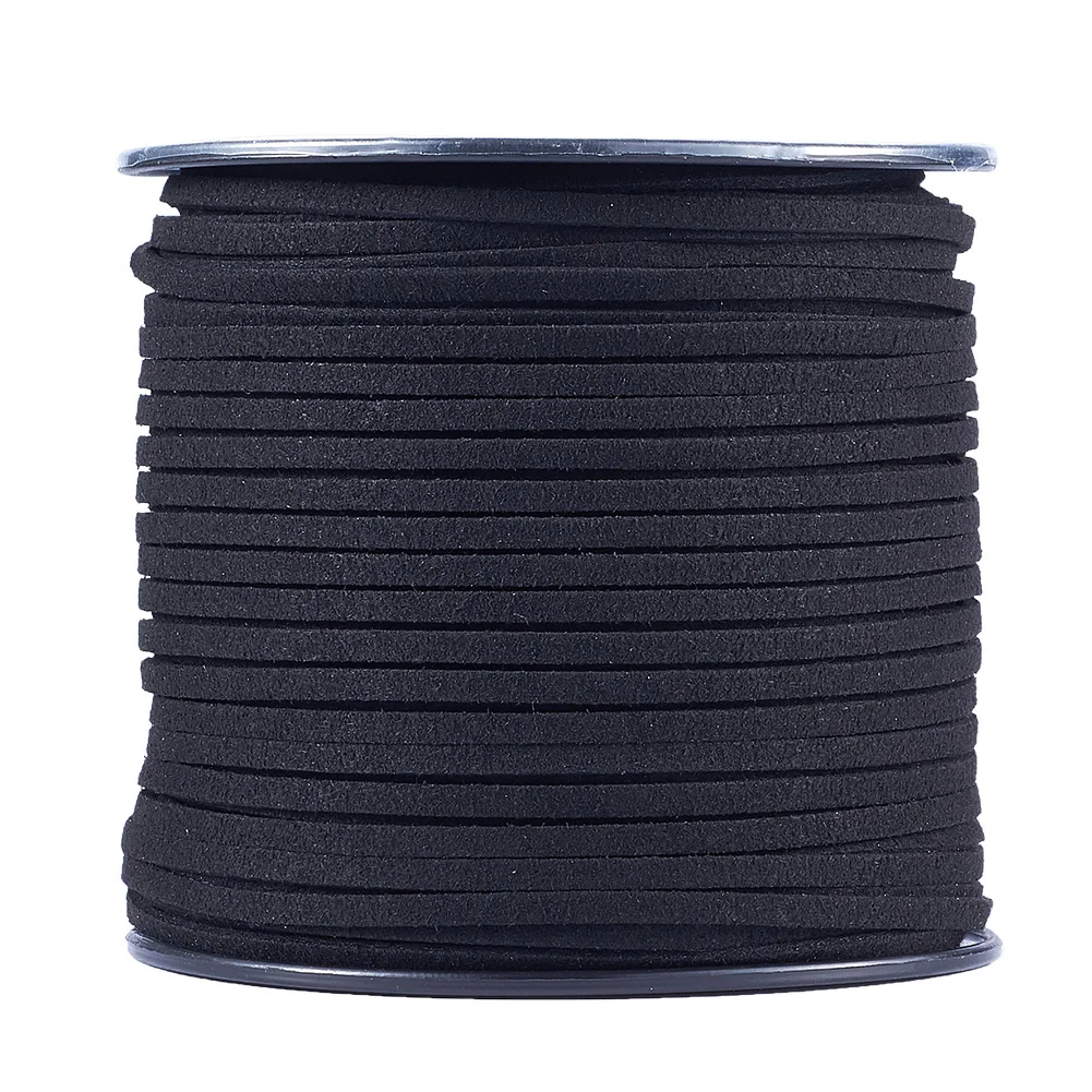 about 98.43yards/roll Faux Suede Lace Cord 3mm Leather Beading Thread Strings For Jewelry Making DIY Accessories wholesale