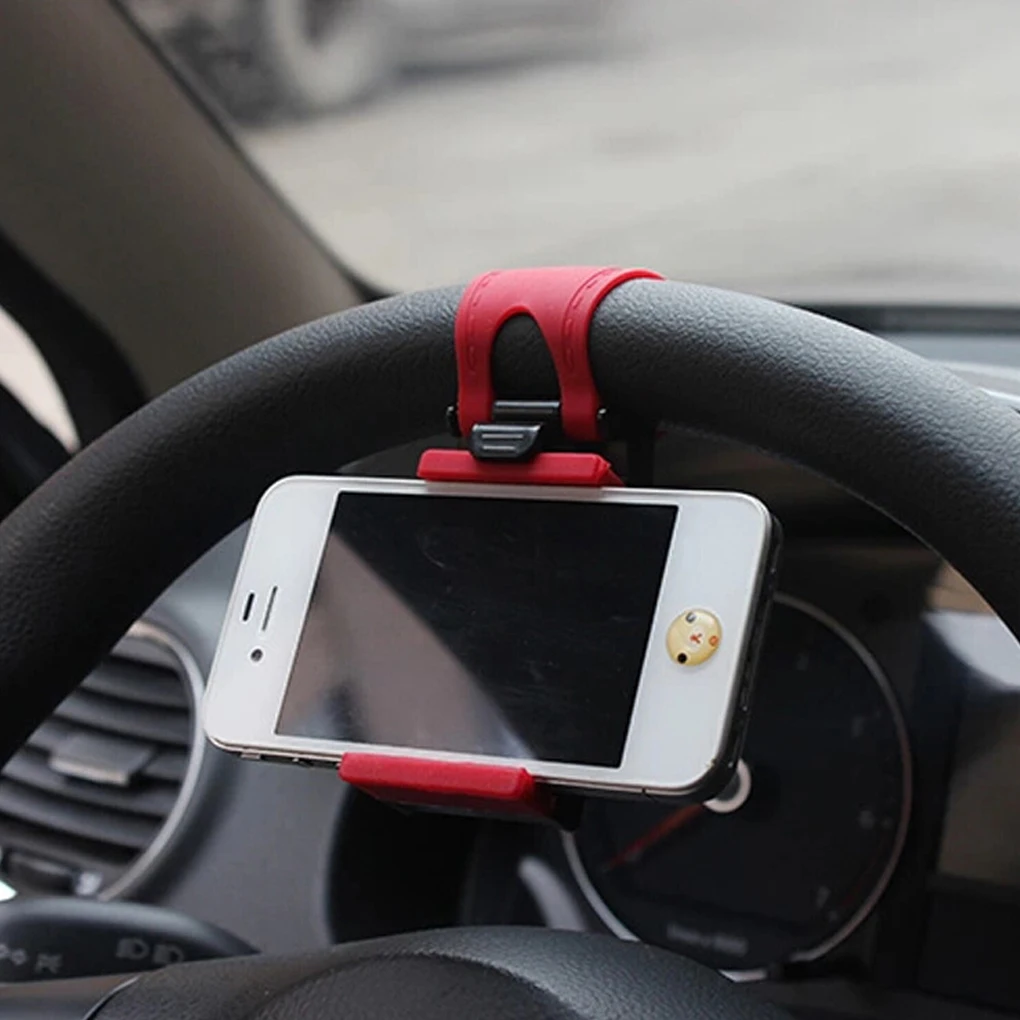 Stand Steering Wheel Holder Car Phone Mount for iPhone Max Samsung Xiaomi GPS