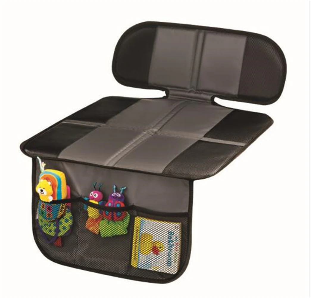 

Универсальная кожаная защита для автомобильного сиденья, чехол для детского или детского автокресла, легко чистящаяся защита для сиденья, противоскользящая, универсальная, черная