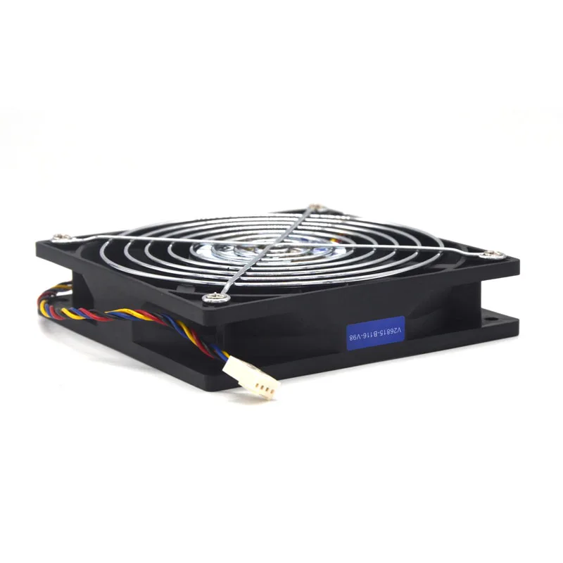 PWM Fan For AVC DS12025B12H 120X120X25mm DC 12V 0.75A 2 Ball Bearing Fan High Speed CFM Airflow Axial Cooling 12cm