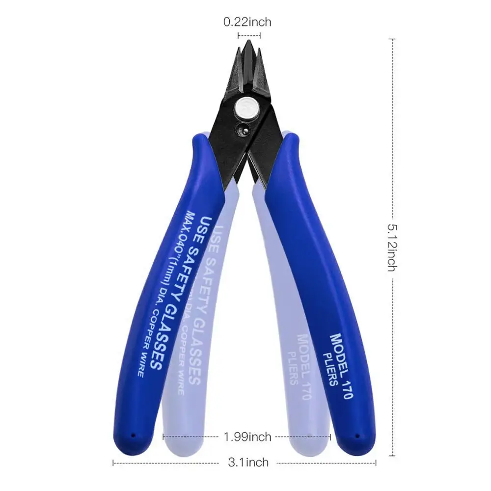 PLATO 170 Wishful Clamp DIY Electronic Diagonal Pliers Side Cutting Nippers Wire Cutter 3D printer parts