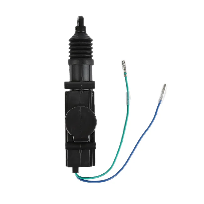 Sistem Alarm Mobil Penguncian Sentral 2 Kawat Daya Otomatis Aktuator Kunci Pintu Kunci Hitam & Perangkat Keras Bagian Eksterior Mobil