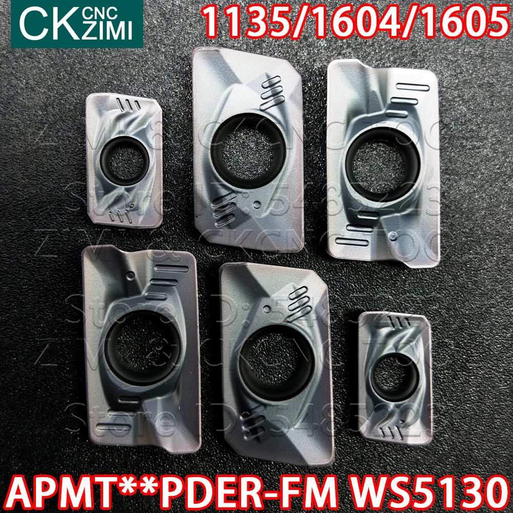 APMT1135PDER-FM WS5130 APMT1604PDER-FM WS5130 APMT1605PDER-FM WS5130 HS5130 Carbide Sisipan Penggilingan Sisipan Alat APMT untuk Baja
