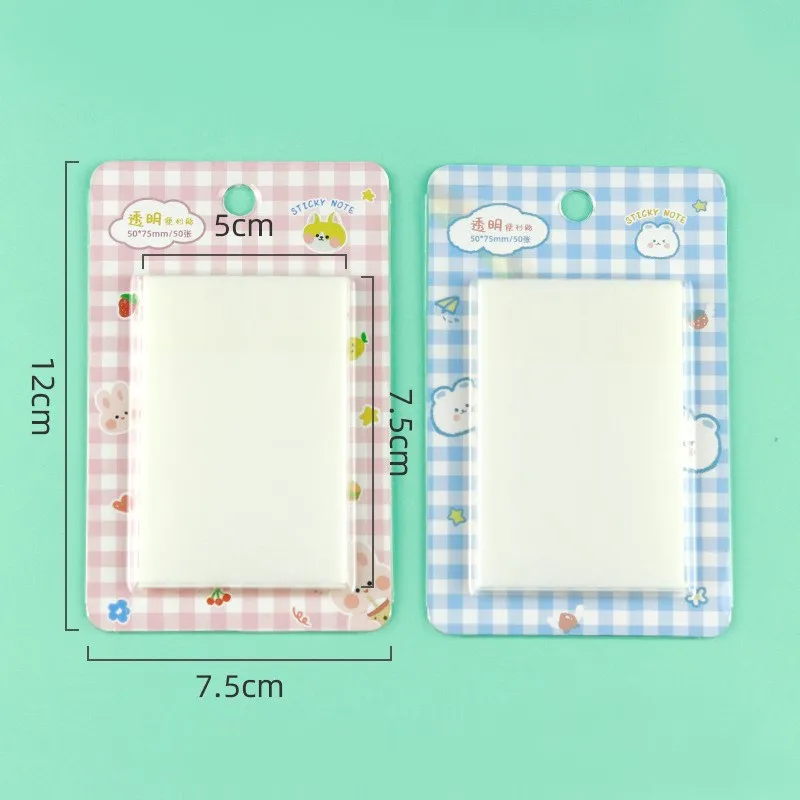 New Transparent Sticky Notes With Scratches Stickers Sticky Simple And High Value Note Paper For Student Office Supplies