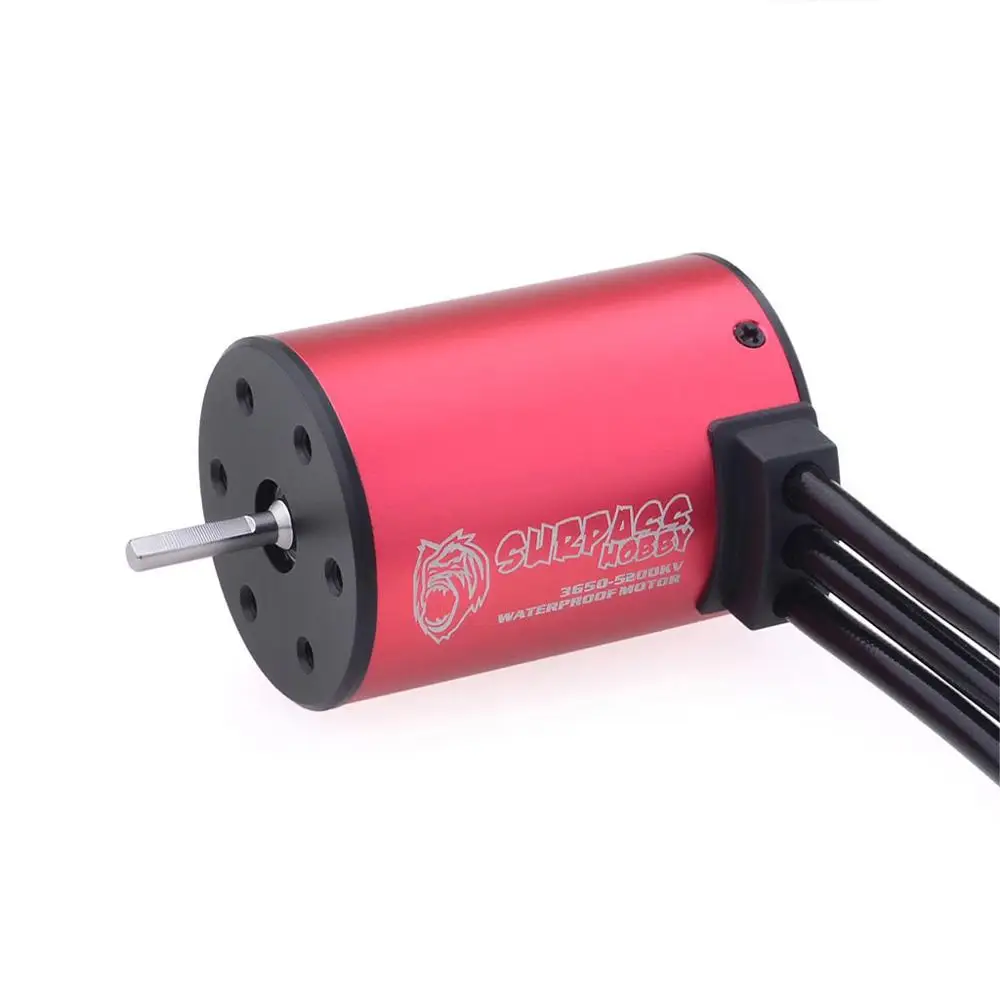 Moteur Brushless 3665 étanche Pour Voiture RC 1/8 1/10 – 2900KV/3500KV, Rotor équilibré, Alu 6061