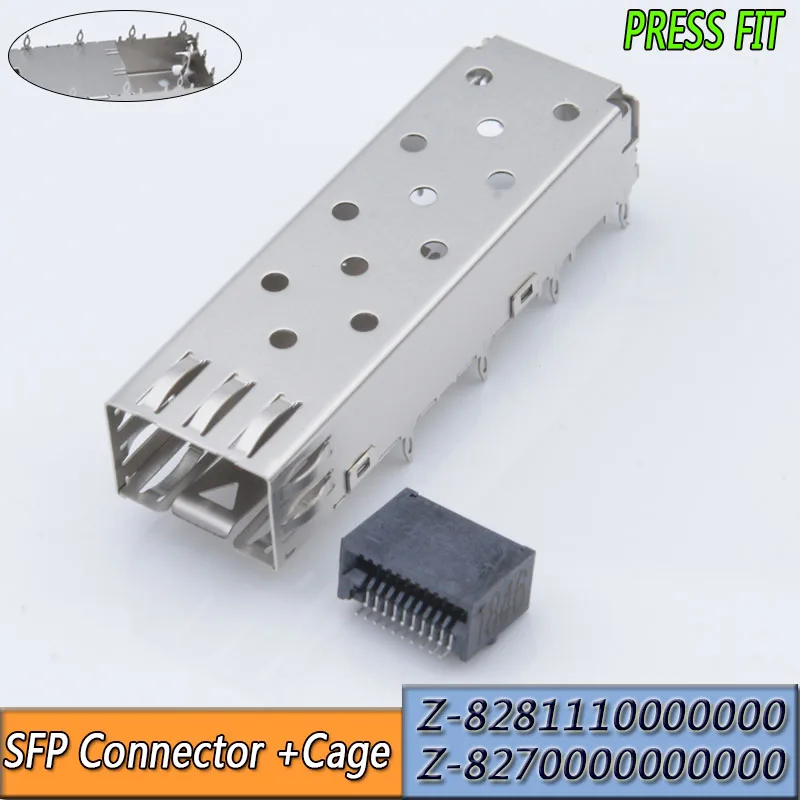 Nextron SFP Connector 20PIN SFP 1By Cage  Solder Press Fit 1*1