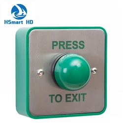 Surface Mount Push To Exit Button Switch Large Green Backbox Access Press Releas