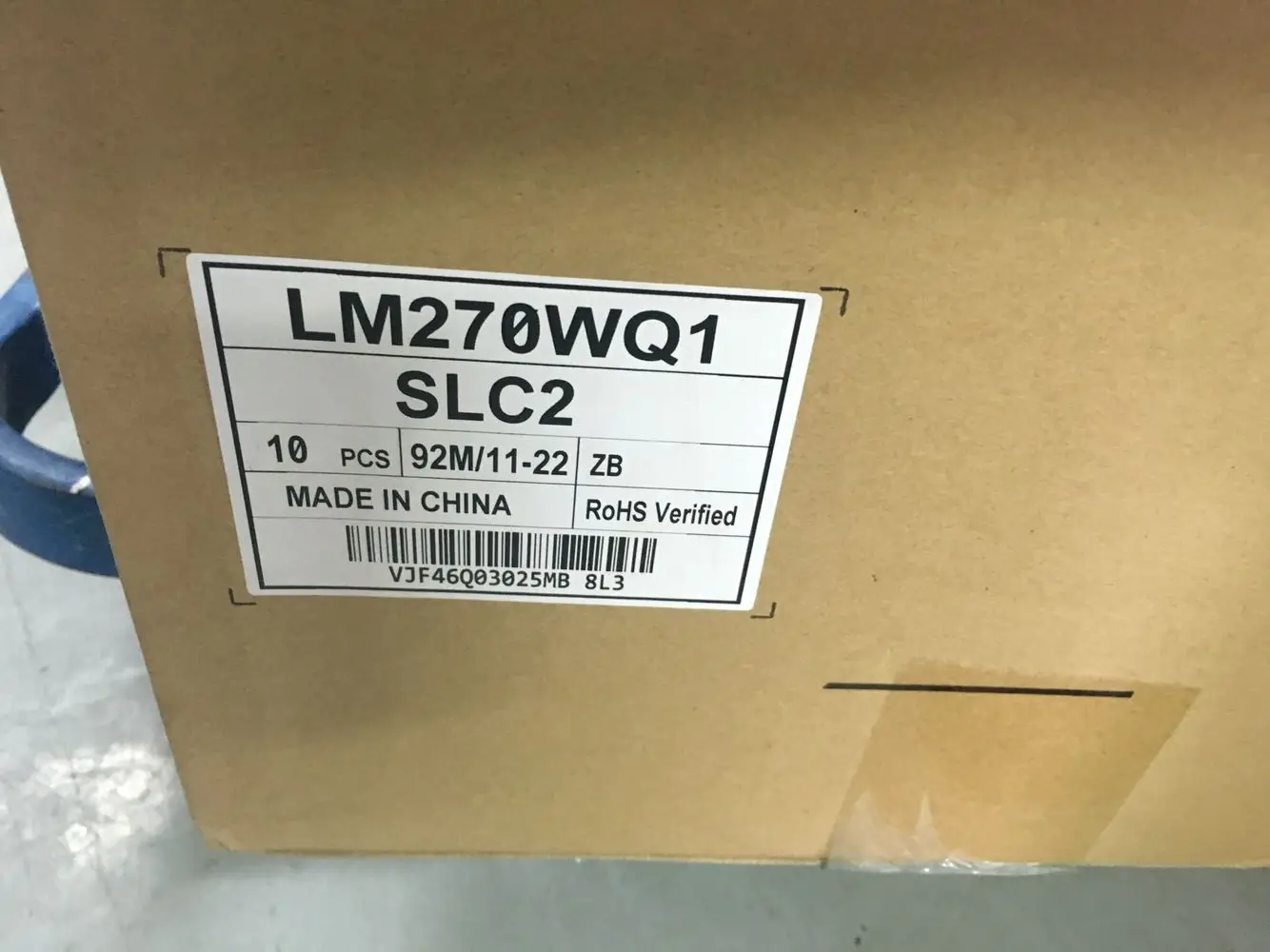 الأصلي 27 "بوصة LM270WQ1-SLC2 شاشة LCD الصناعية ضمان لمدة سنة واحدة