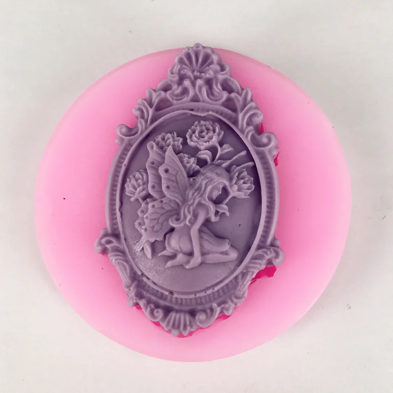 

Flower Angel Silicone Mold Resin DIY Cake Pastry Fondant Moulds Kitchen Baking Tool Dessert Chocolate Lace Decoration Supplies