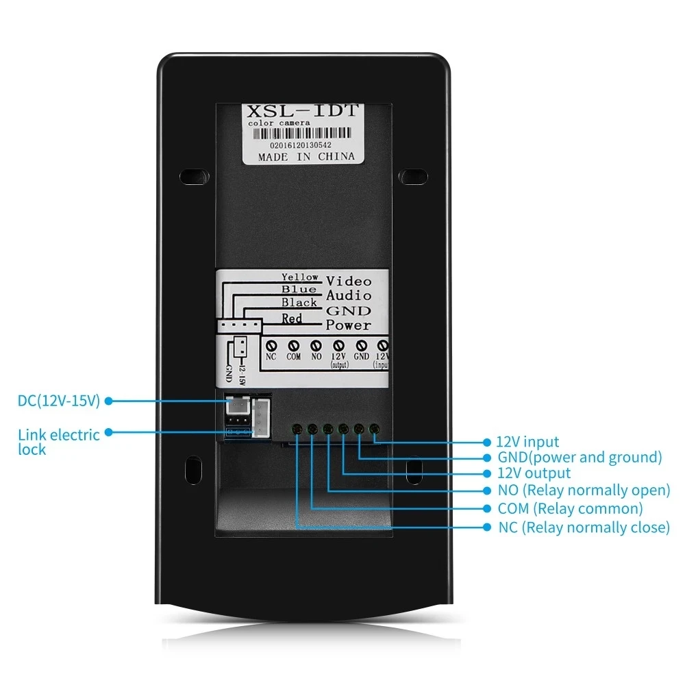 Imagem -05 - Interfone com Sistema de Intercomunicação por Vídeo com Cartão de Identificação com Fio Monitor de Polegadas sem as Mãos