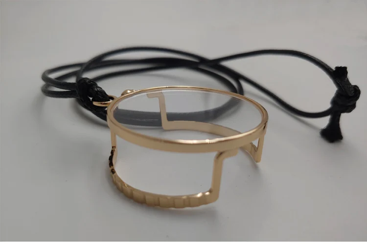 Vintage Gold-Monokel, Silber-Monokel, Lesebrille Optischer Korrektur-Monokel – Detail 7