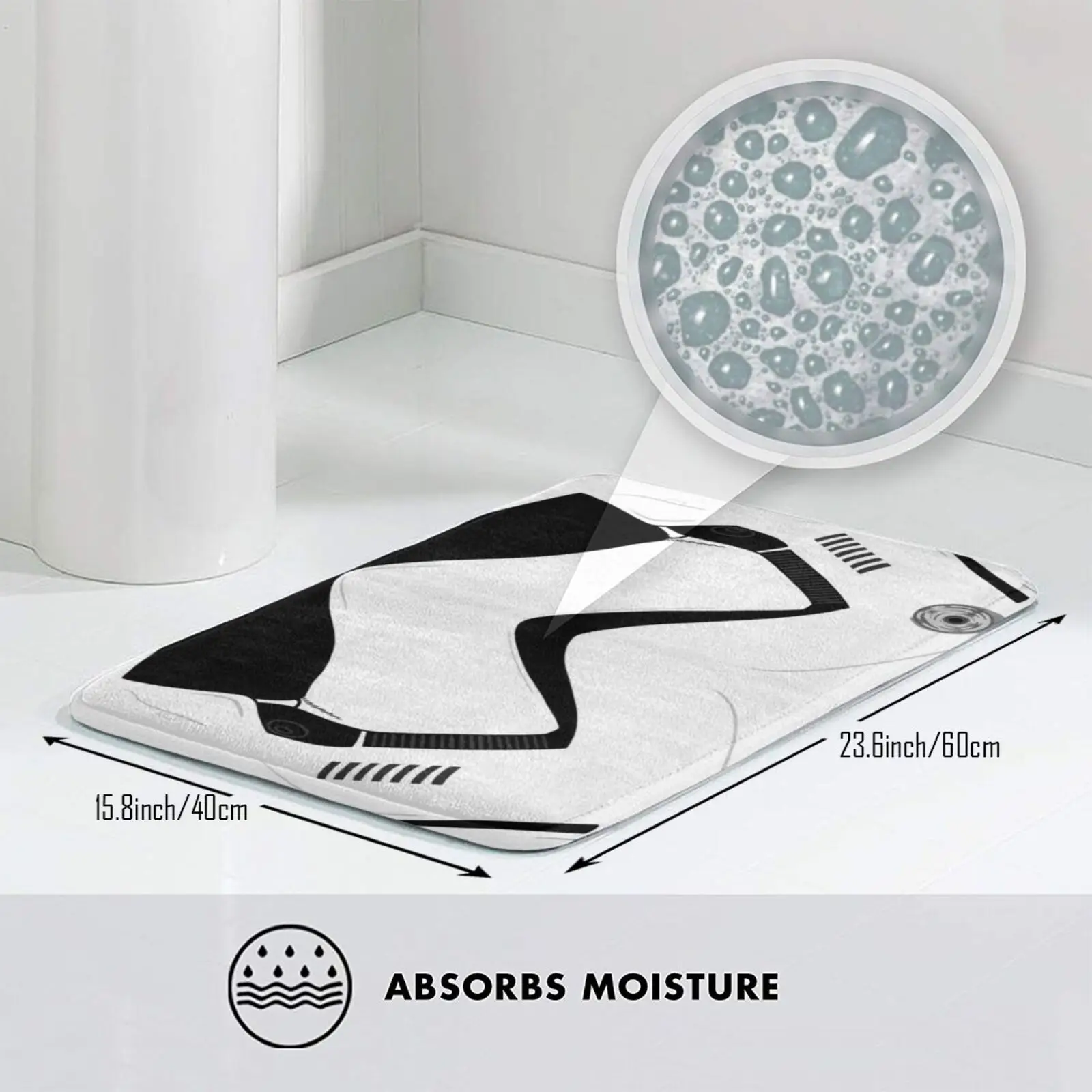 سجادة الخيال العلمي # 8 سجادة ناعمة غير قابلة للانزلاق وسادة سجادة جندي الجانب المظلم الطلب النهائي خوذة السجاد الطلب الأول #3