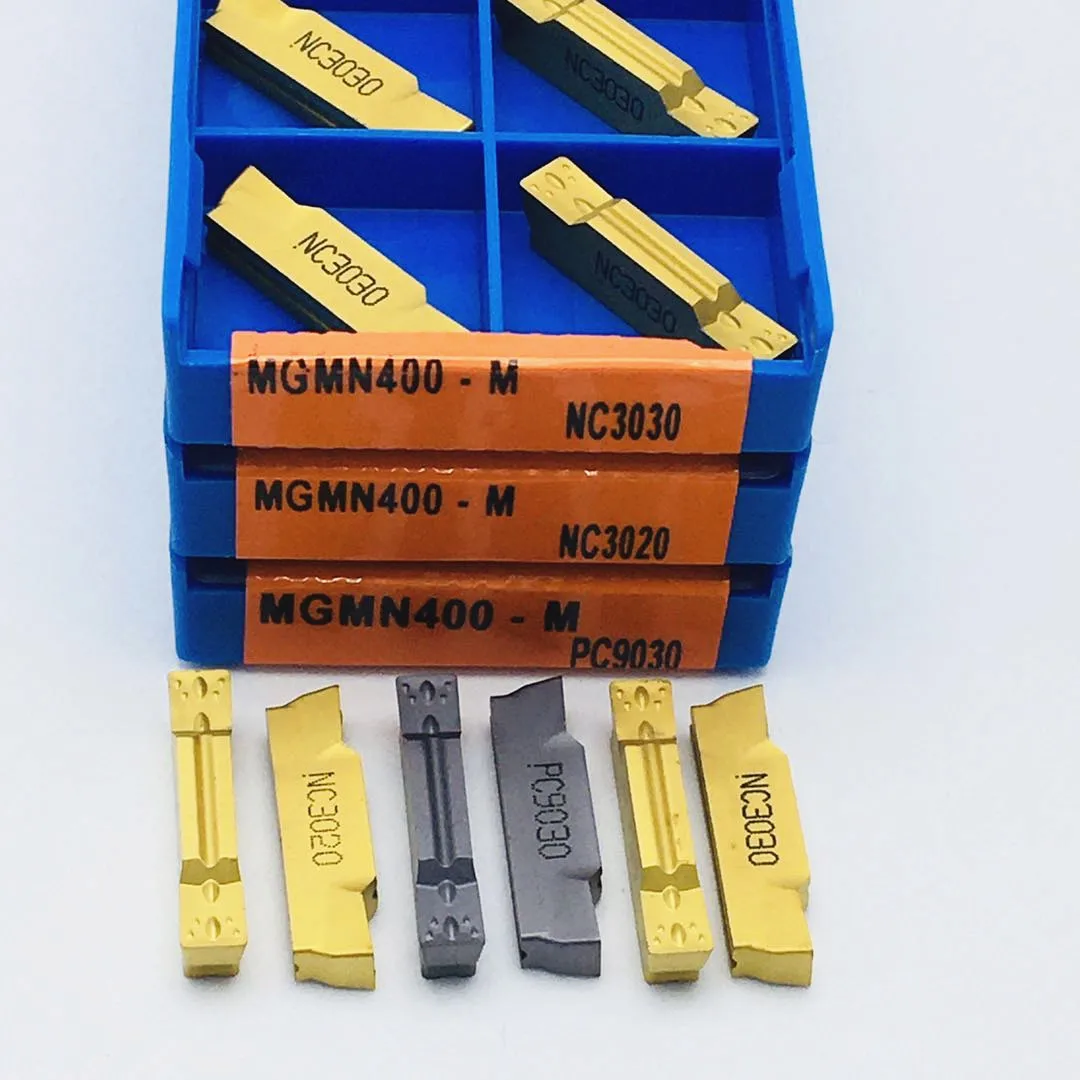 10PCS MGMN300 MGMN400 MGMN200 MGMN150 PC9030 NC3020 NC3030 slotting insert for MGEHR tool holder cutting part tool MGMN