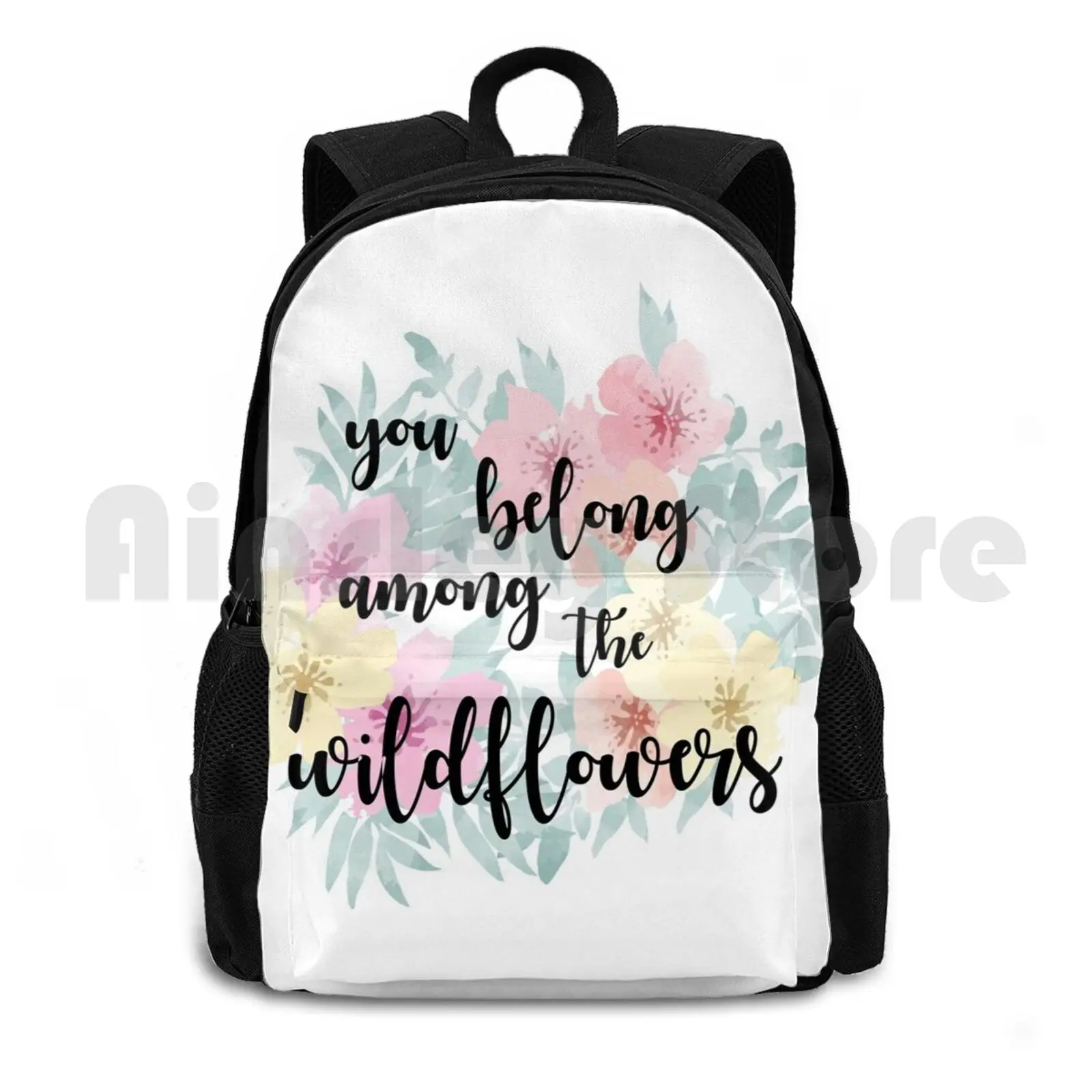 You Belong Among The Wildflowers Outdoor Hiking Backpack Waterproof Camping Travel You Belong Among Wildflowers Miley Cyrus Tom