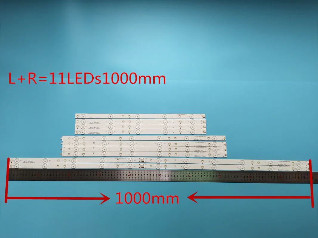 Nova 12 pçs/set tira Retroiluminação LED Para LC-50LB370U 50LB371U 50LB261U 500TT65 500TT66 V1 LC-50LB261U 500TT61 V0 500TT62 50