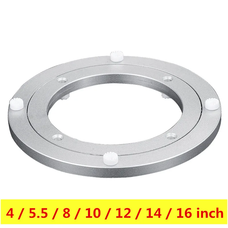 Aluminium Alloy Small Turntable Plate Table Smooth Swivel Plate Rotating Table Aluminium Alloy Rotating Bearing Turntable Round