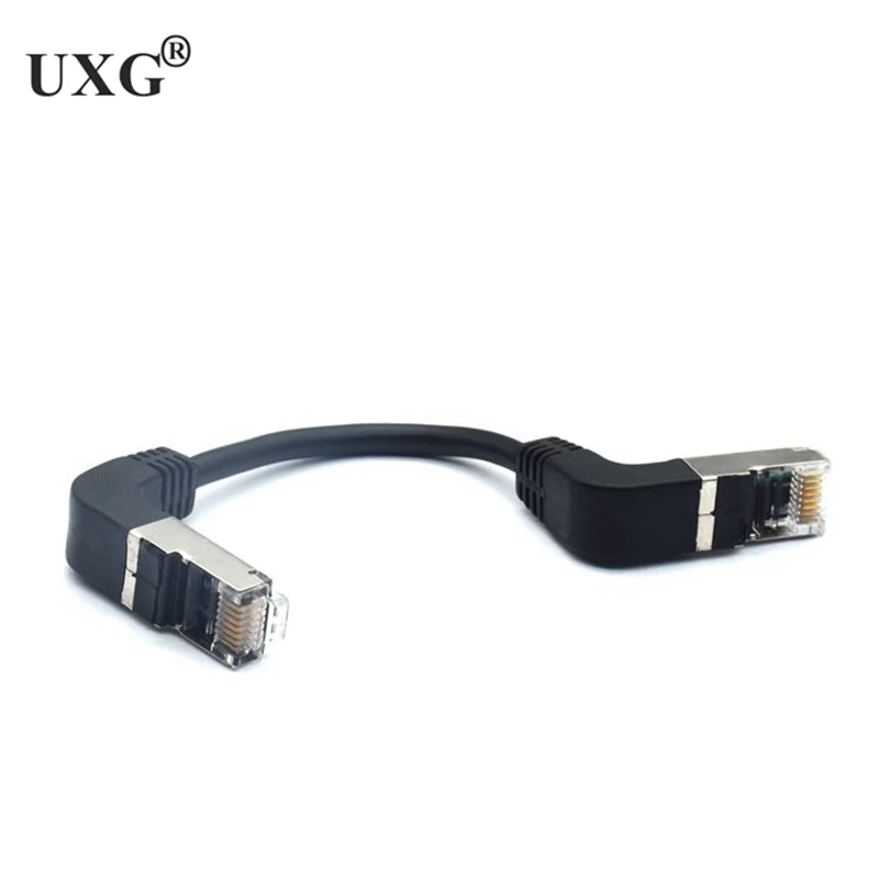 15cm RJ45 cat 5e cable Ethernet Cable High Speed RJ45 Network Lan cable switch Router Computer 90 Degree Down angled Cable