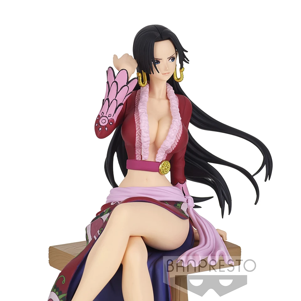 Glazovin Original Genuine BP One Piece  Grandline Journey 15cm Empress Hancock Sitting Posture PVC Model Toys