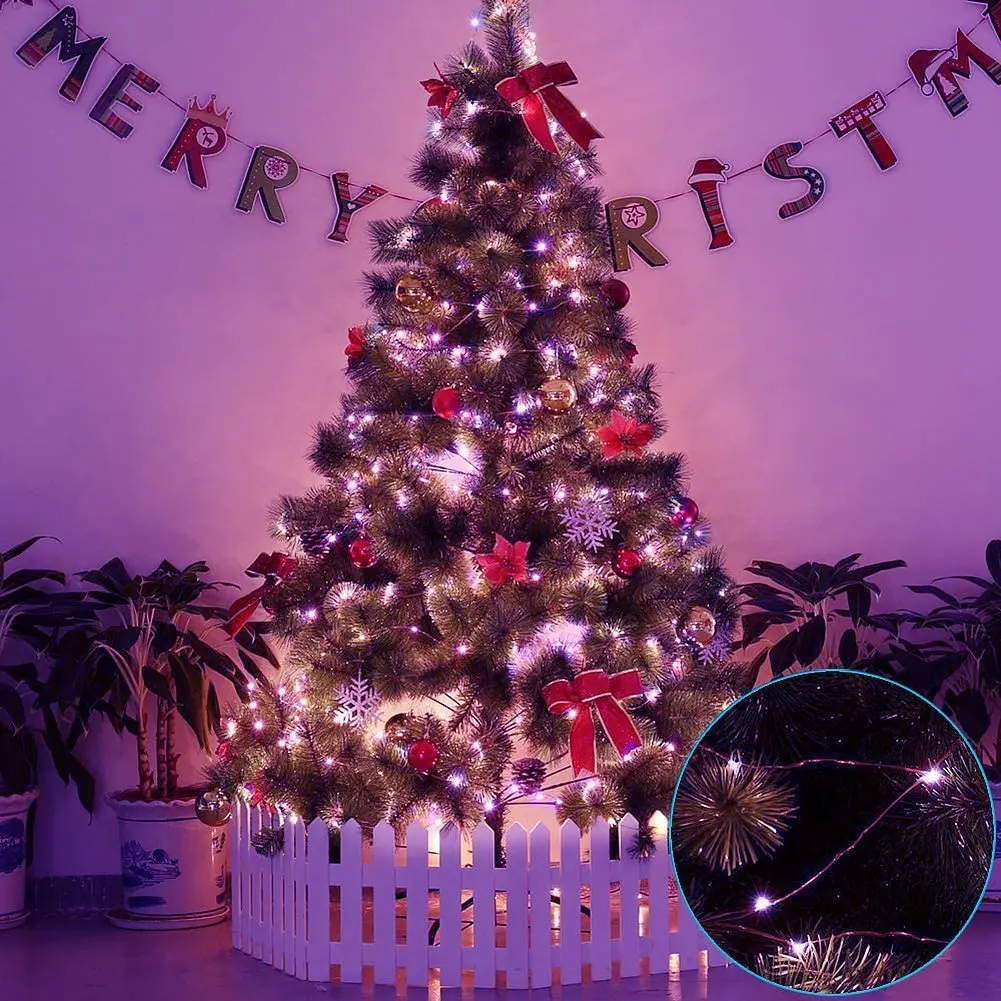 Upgrade Led Festival Garlands Waterproof Copper Wire Holiday Fairy String Light CR2032/USB Decoration Bedroom Christmas Wedding