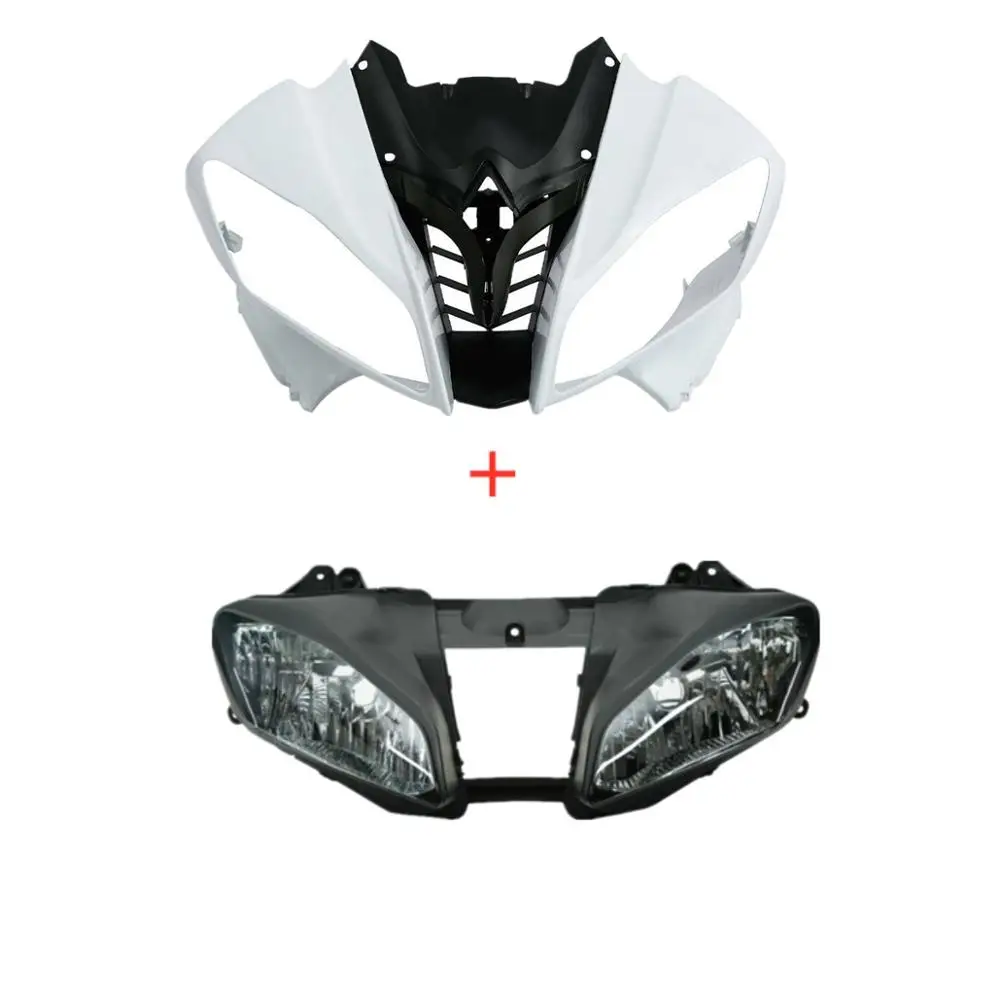 Motorcycle Upper Front Fairing Cowl Headlight For Yamaha YZF R6 YZF-R6 2008-2016 Unpainted