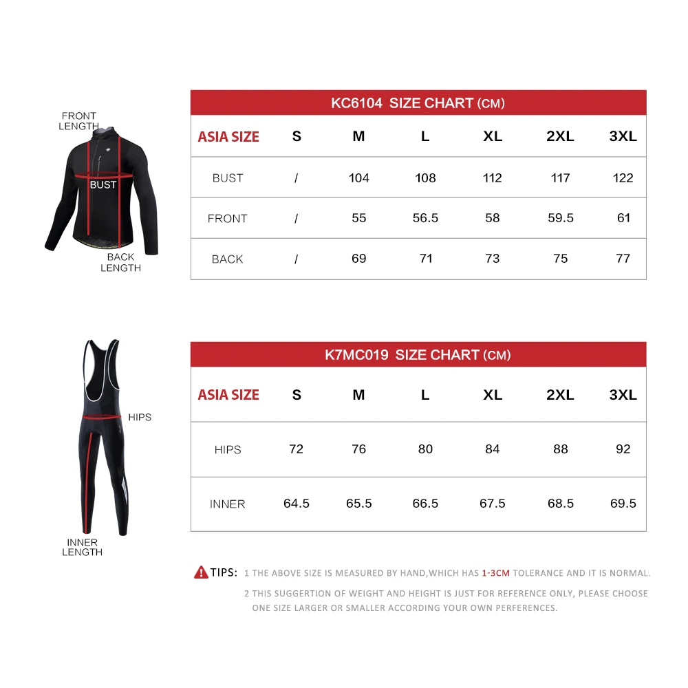 Santic Men Cycling Sets Winter Fleece Thermal Windproof Reflective Bicycle Clothing MTB Jackets Bib Long Pants Asian Size