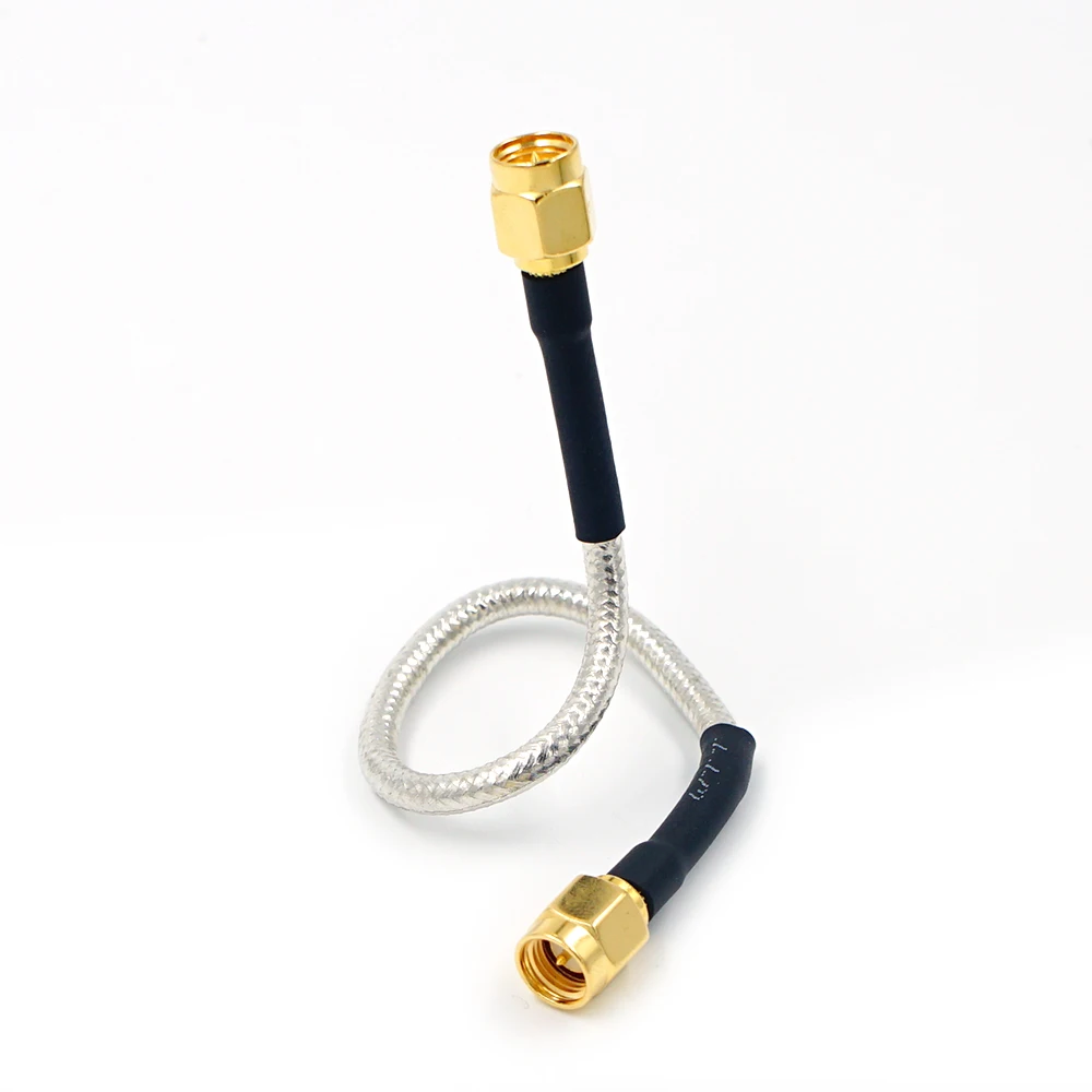 10PCS Halbstarre RG402 0.141 "Silber Kabel SMA Männlichen Jack sma Stecker RF Koaxial Verlängerung Jumper zopf Draht – Detail 3