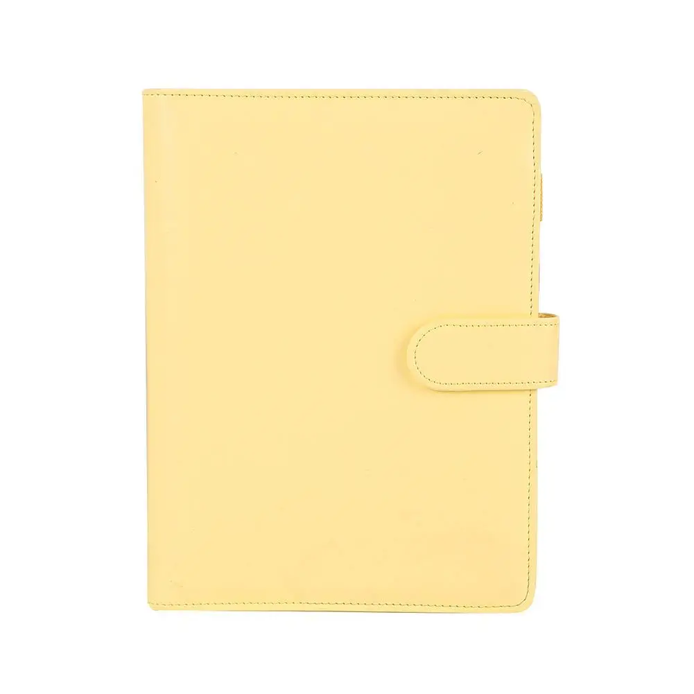 ホットセール!! ノートブックジャーナルアジェンダプランナーブックダイアリーフェイクレザーカバーのボタンスナップ