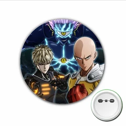 3pcs Japão anime One-Punch Homem Cosplay Emblema Dos Desenhos Animados Pinos Broche para Acessórios de Roupas Mochilas sacos Botão Emblemas