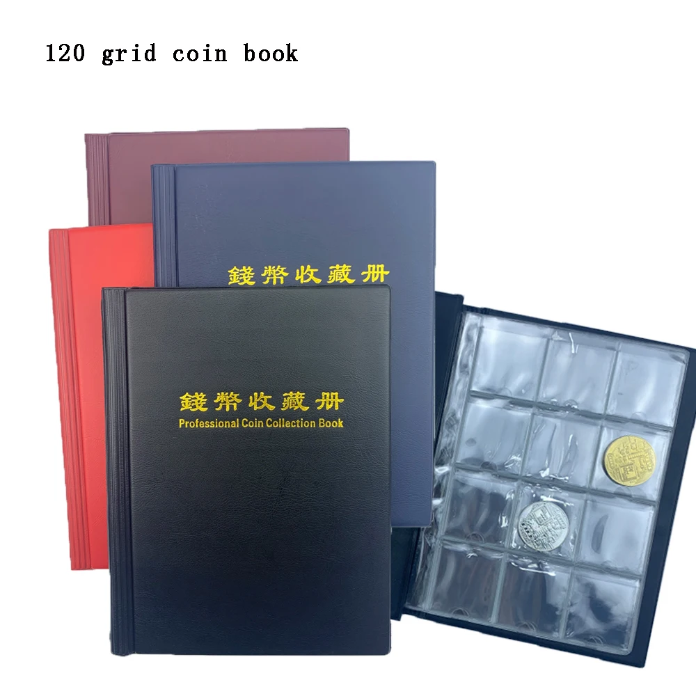 PCCB High Quality Put 120 Pieces/Coins Album For Fit Cardboard Coin Holders Professional Coin Collection Book