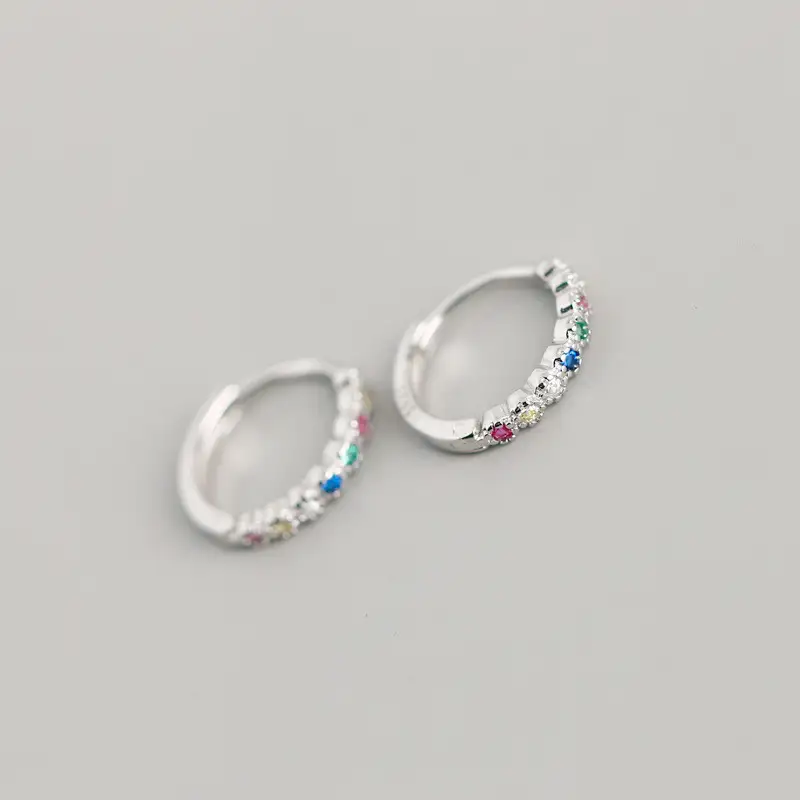 WANTME Pave CZ INS Luxury Olive Branch Leaf Stud Earrings for Women Real 100% 925 Sterling Silver Teen Gift Fine Hoop Jewelry - Image 13