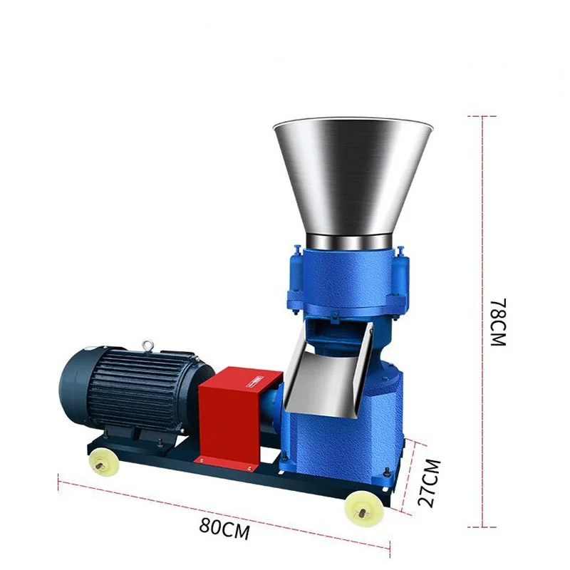 KL-150 Pellet Mill Multi-Function Feed Food Pellet Making Machine Household Animal Feed Granulator 220V/ 380V 100kg/h-120kg/h