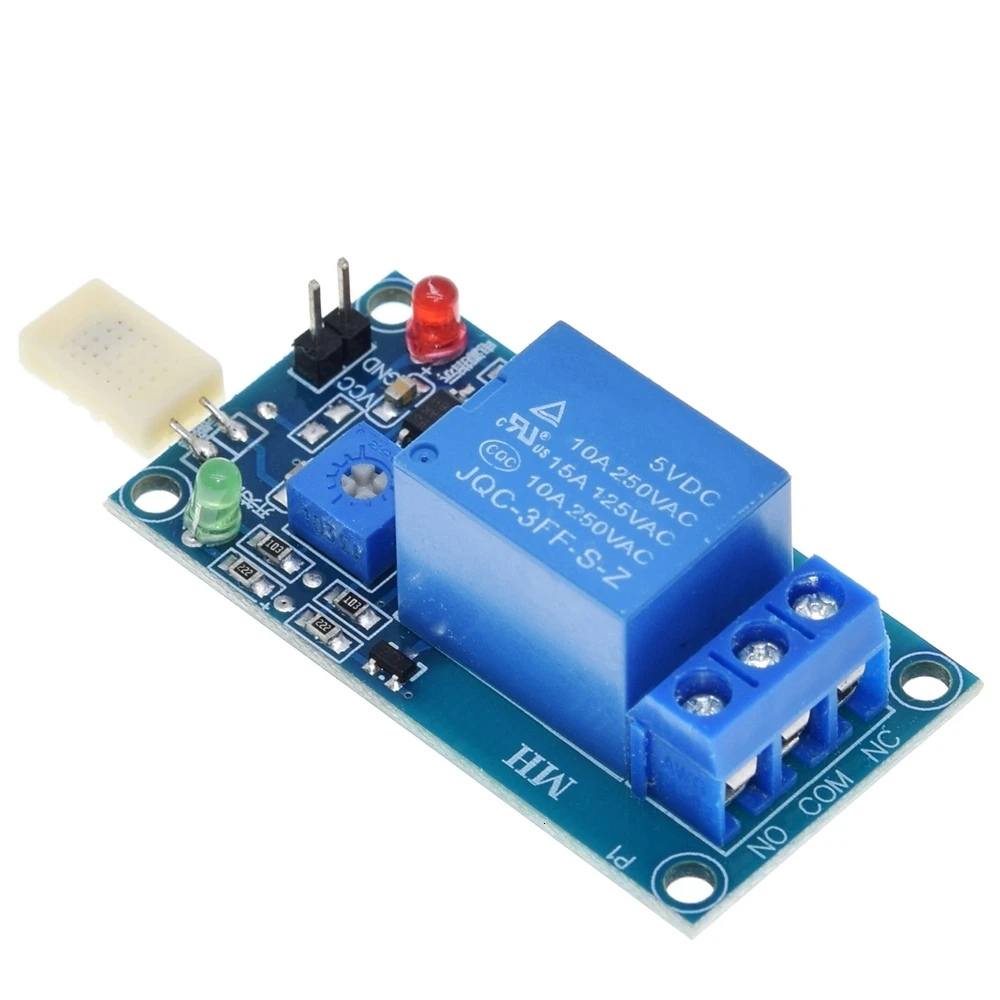 TZT 1/3PCS HR202 DC 5V 1-Kanal 1CH Feuchtigkeitsschalter-Relaismodul Steuerplatine Feuchtigkeitssensormodul für Arduino – Detail 4