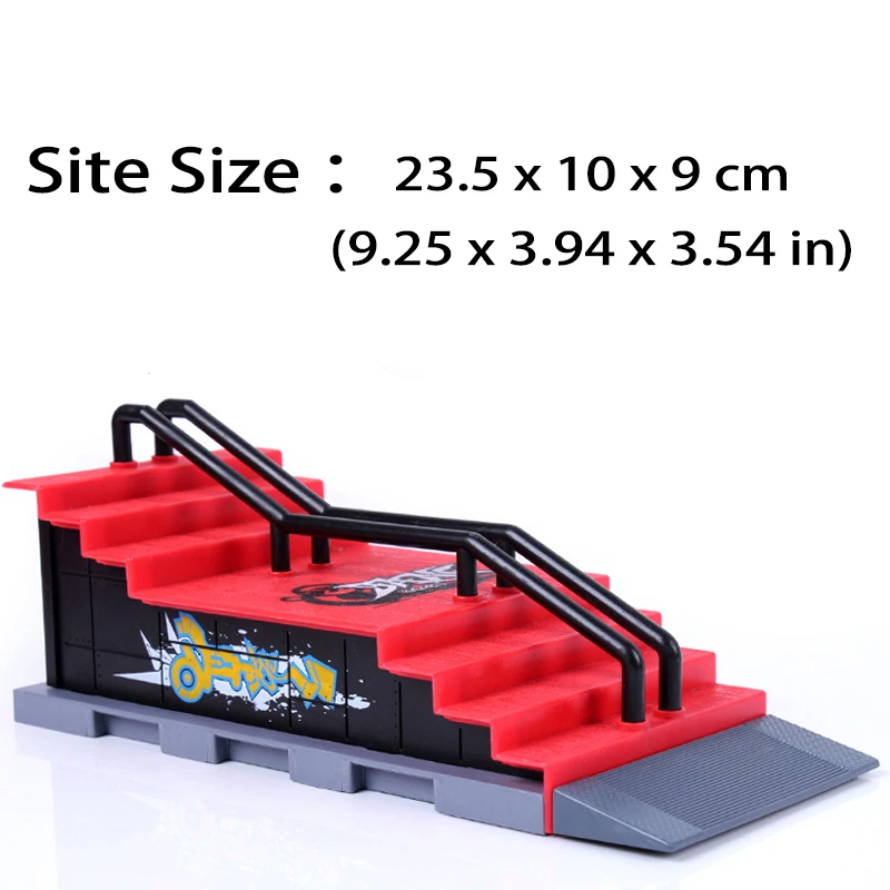 Finger Skateboards Skate Set Toy Skate Park Ramp Set Parts for Tech Practice Deck Funny Interior Extreme Sport Fingers Training