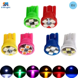 10PCS DC 6V 6 Volt Light Bulbs W5W T10 168 194 Led Bulbs Replacement for Pinball Machine Game Lights 2825 Bayonet LED Bulb