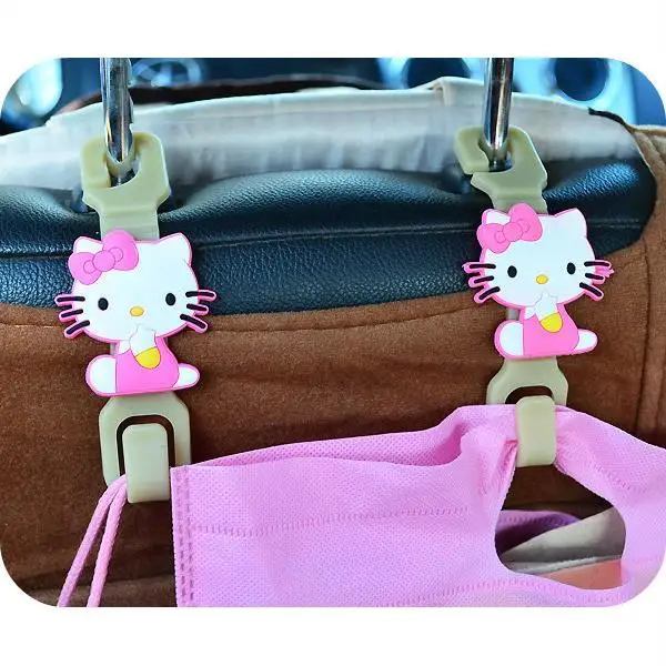 

TAKARA TOMY Hello Kitty Car Hook Car Seat Back Storage Hook Creative Car Multi-function Hook 2 Pack